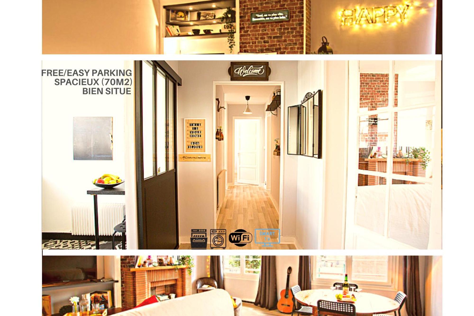 #LIndustrioChampetre Free Parking, Bien Situé, Spacieux, Proche Clinique Rouen Exterior foto